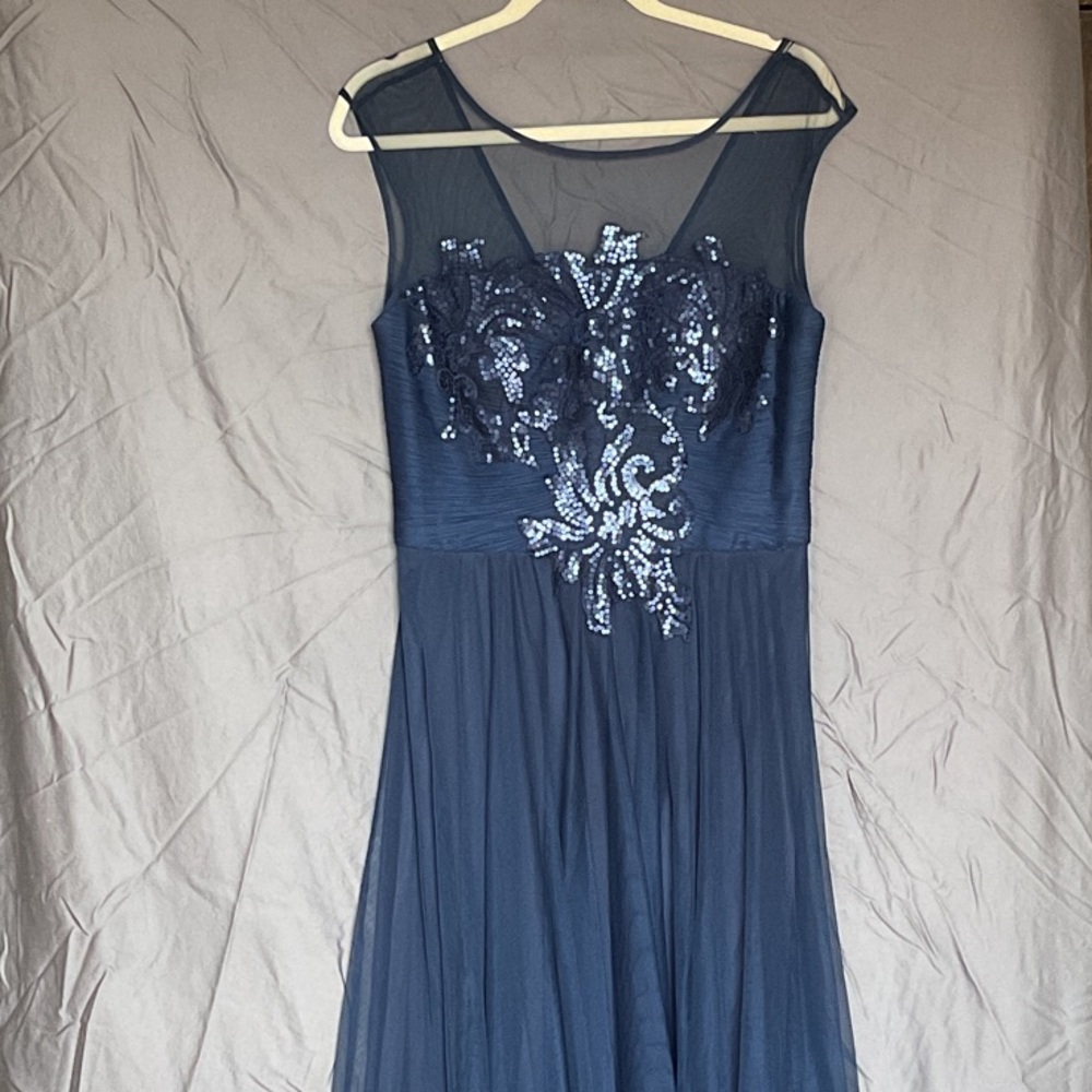 JS Collections Navy Sequin Dress